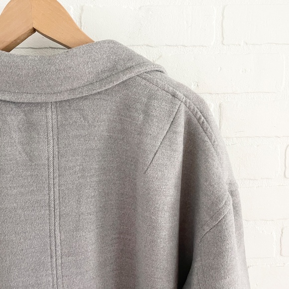 Free People Pea Coat Hannah Slouchy Double Breasted Blazer Oversized Lagenlook M - Picture 12 of 15